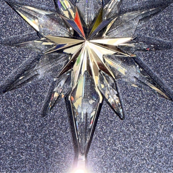 Swarovski Rockefeller Tree Topper Crystal Star Tree Topper Set - Picture 3 of 7